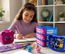 Character train school stationery and storage bundle