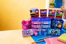 Character train school stationery and storage bundle