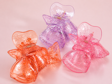 Flower hair claw clips in coral lavender and pink shades