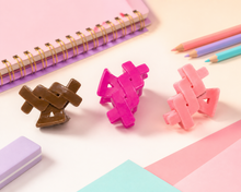 Modern crossed-band hair claw clip set