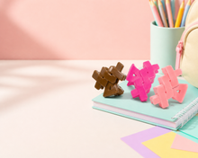 Modern crossed-band hair claw clip set