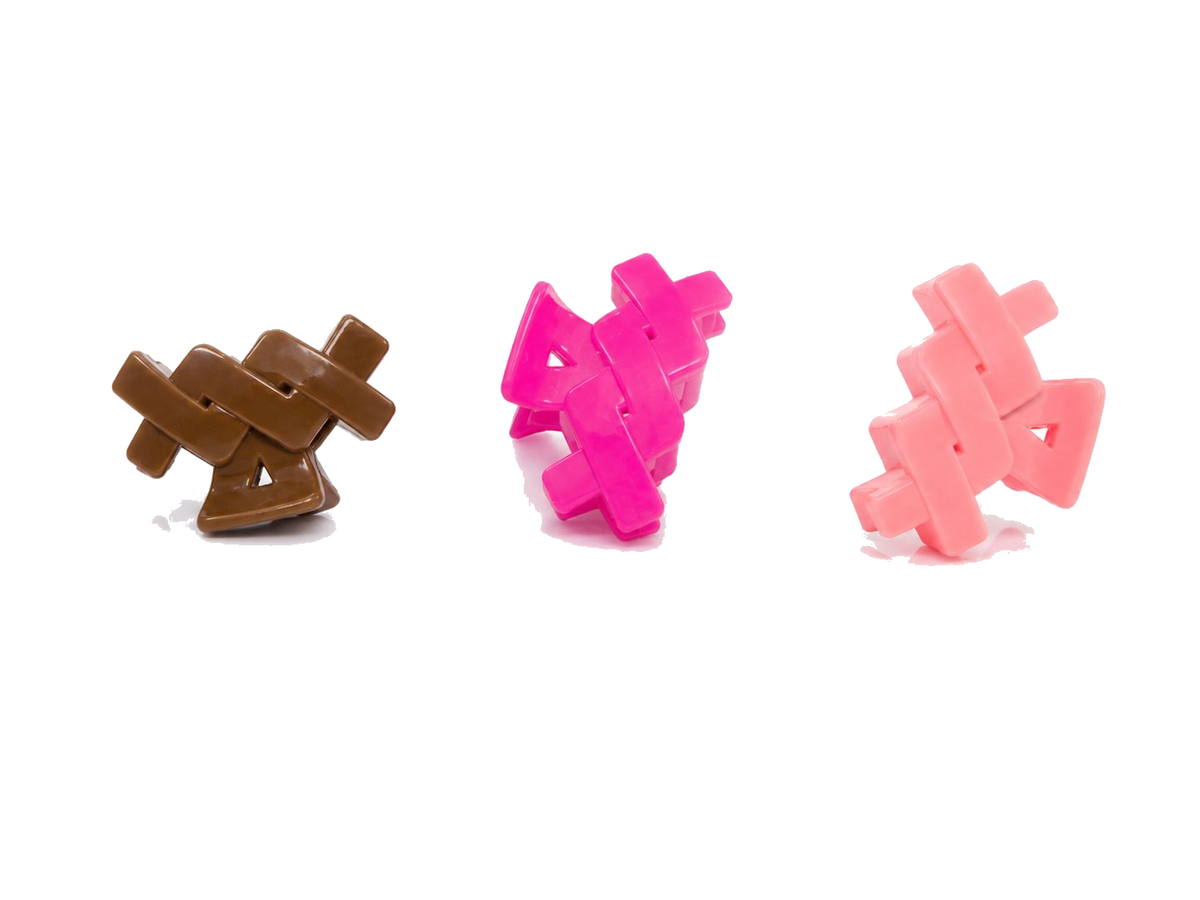 Crossed-Band Hair Claw Clips – Modern Set video 1