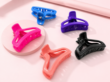 Long rectangular hair claw clips