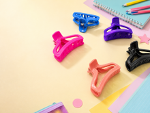Long rectangular hair claw clips