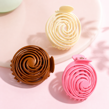 Neutral spiral hair claw clips