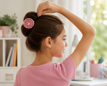 Neutral spiral hair claw clips