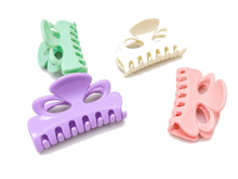 Pastel flower hair claw clips