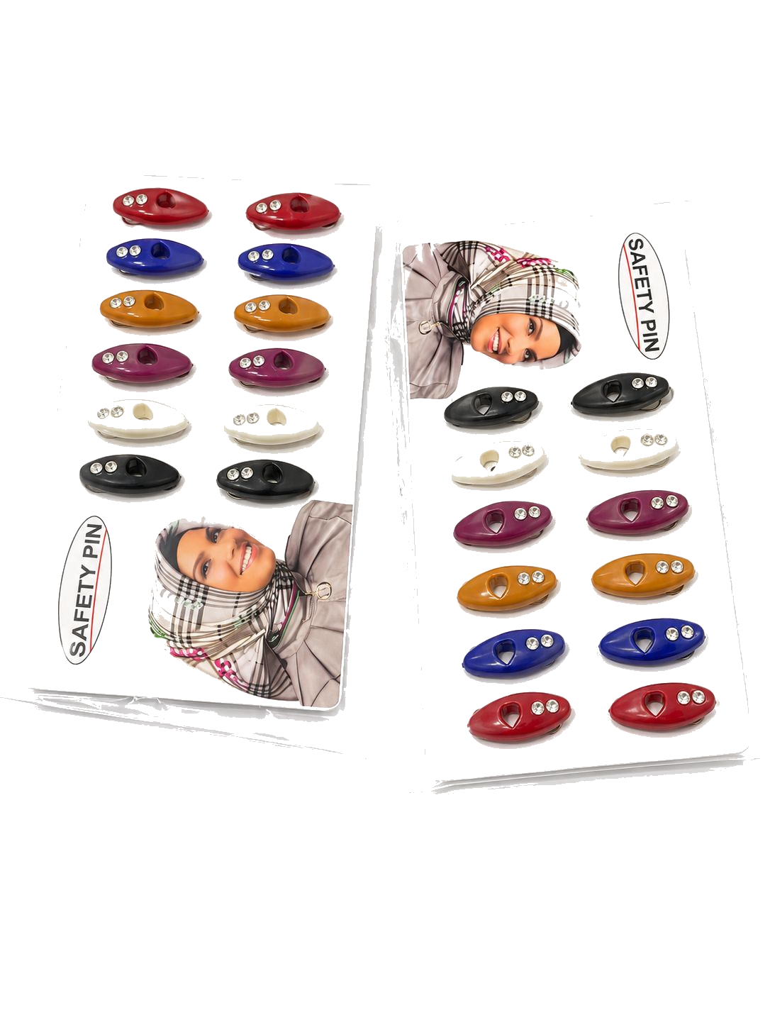 Rhinestone Oval Scarf Pins – Set video 1