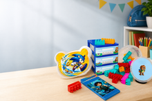 Character cubby building block and pencil bundle